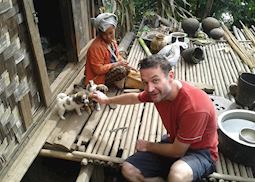 Alex visits a tribal village near Mindat, Chin State, Myanmar
