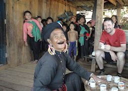 Alex with the Ann tribe in Eng Village, Kengtung, Myanmar