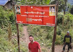 Alex visiting a tribal village near Mindat, Chin State, Myanmar