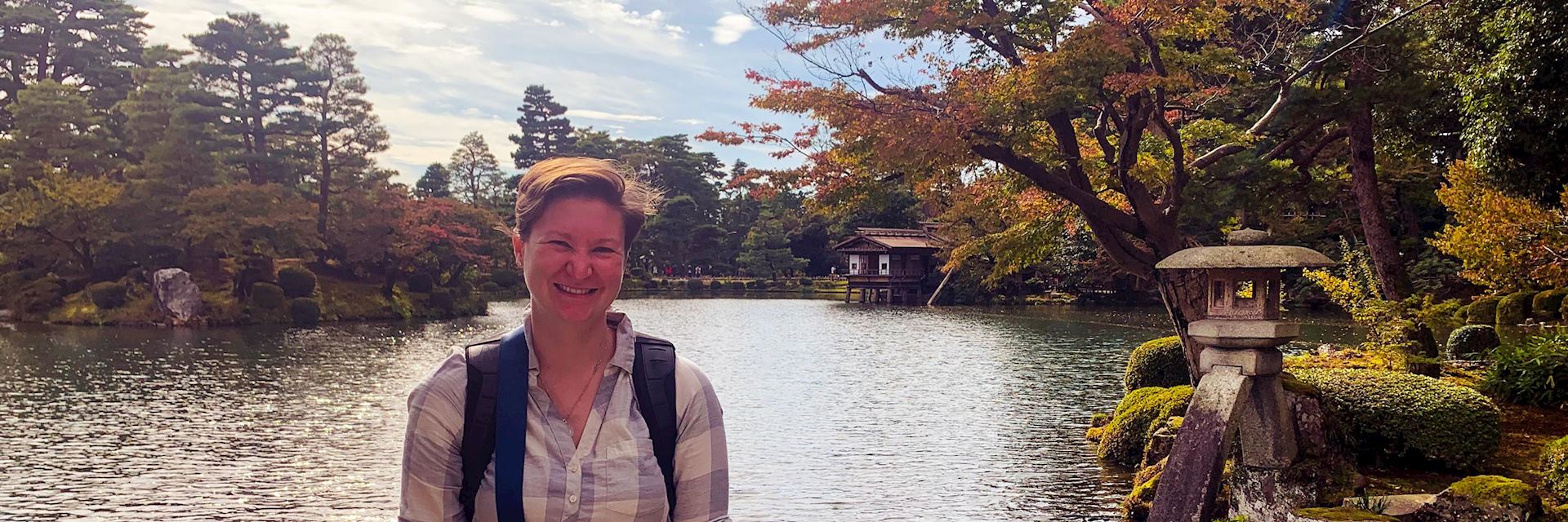 Alexandra at Kenroku-en, Kanazawa, Japan