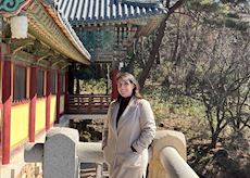 Asha at Bulguksa Temple, South Korea