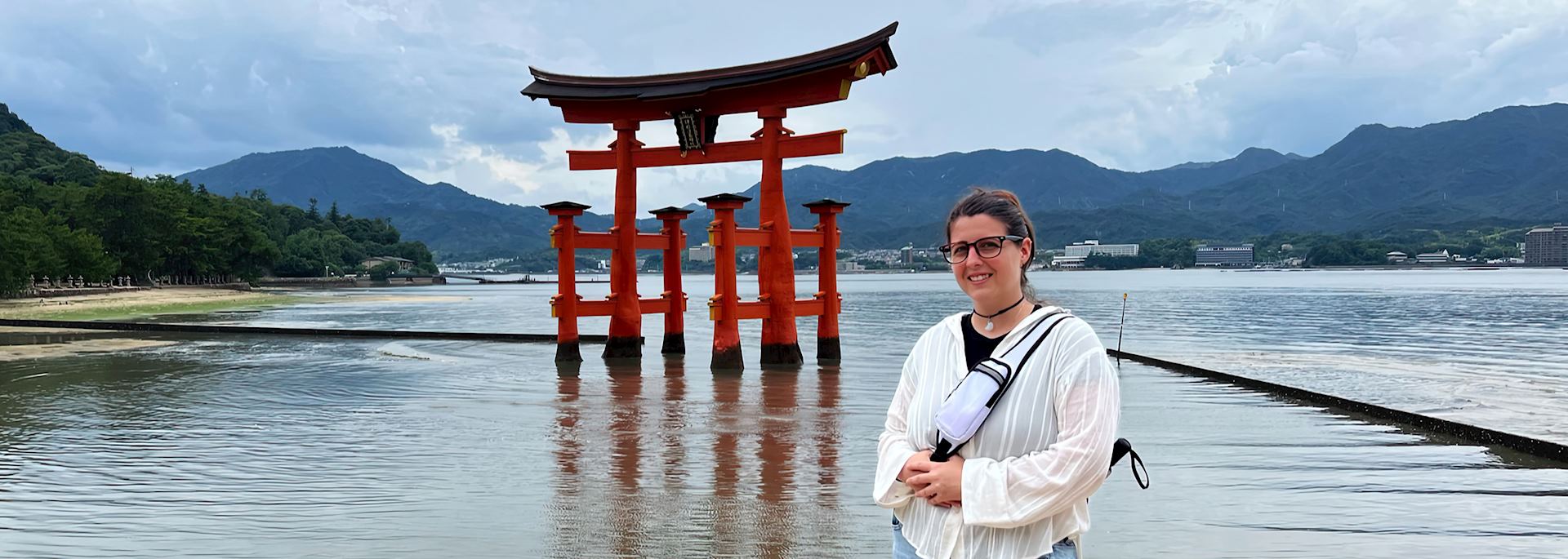 Asha visiting Miyajima Island, Japan