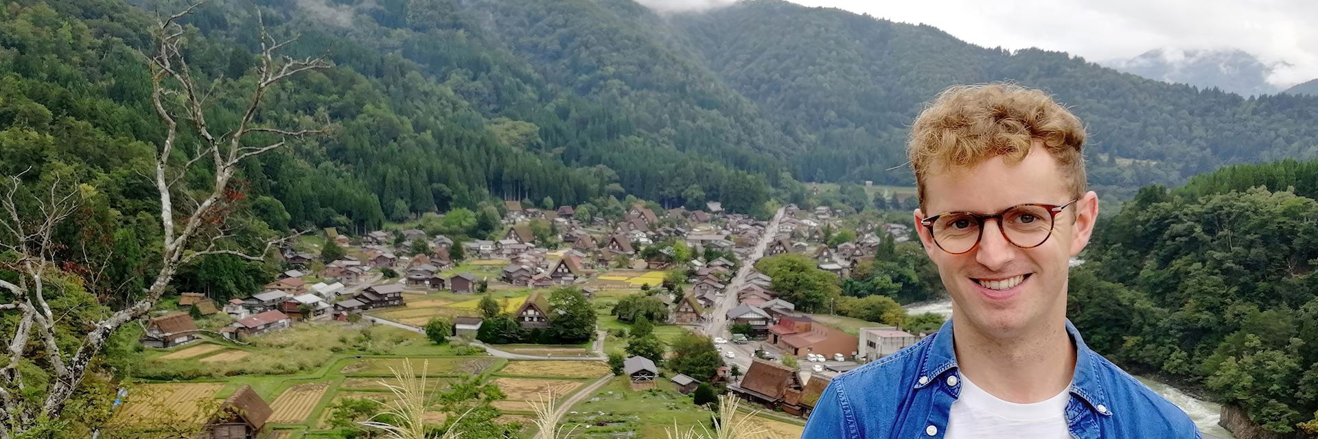 David visiting Shirakawago, Japan