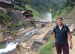 David in Snow Monkey Park in Yamanouchi, Japan
