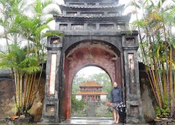 Hayley at the mausoleum of Vietnam’s emperors in Hue