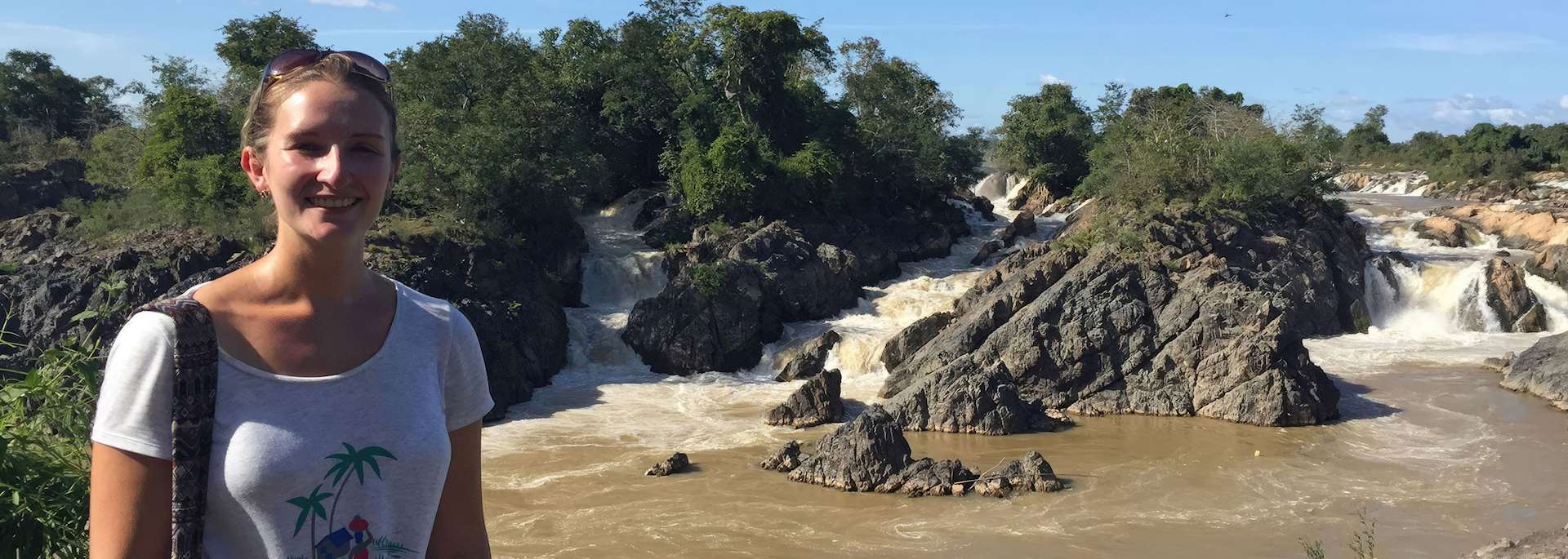 Hayley in Si Phan Don, Laos