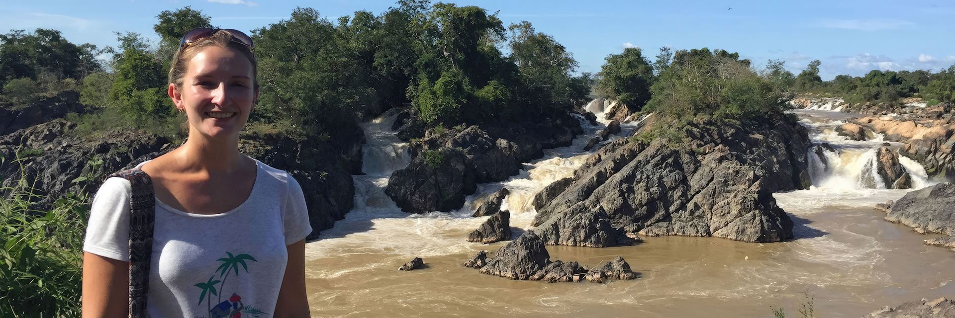 Hayley in Si Phan Don, Laos