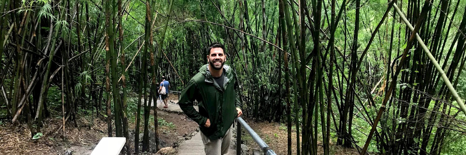 Ian hiking to Hellfire Pass, Thailand