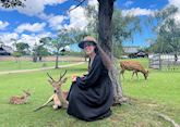 Iman in Nara, Japan
