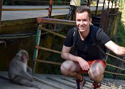 James in Yudanaka, Japan