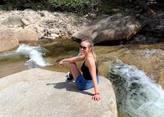 Julia hiking, USA