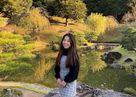 Kristina in Kenrokuen Garden, Kanazawa, Japan
