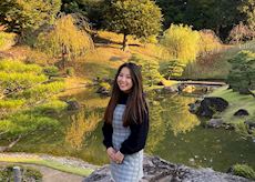 Kristina in Kenrokuen Garden, Kanazawa, Japan