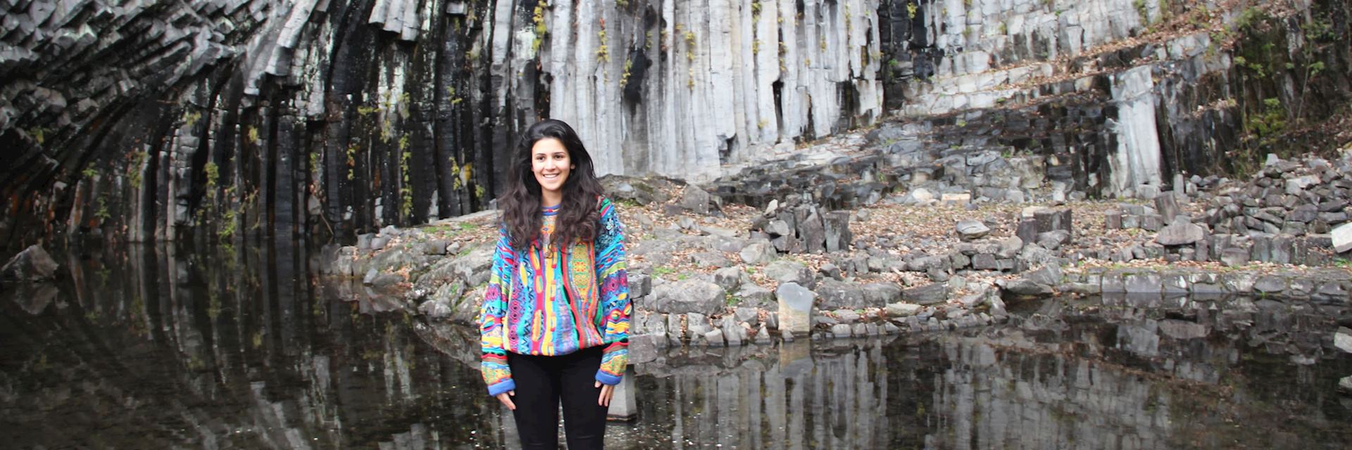 Leeona in Genbudo Caves, Kinosaki Onsen