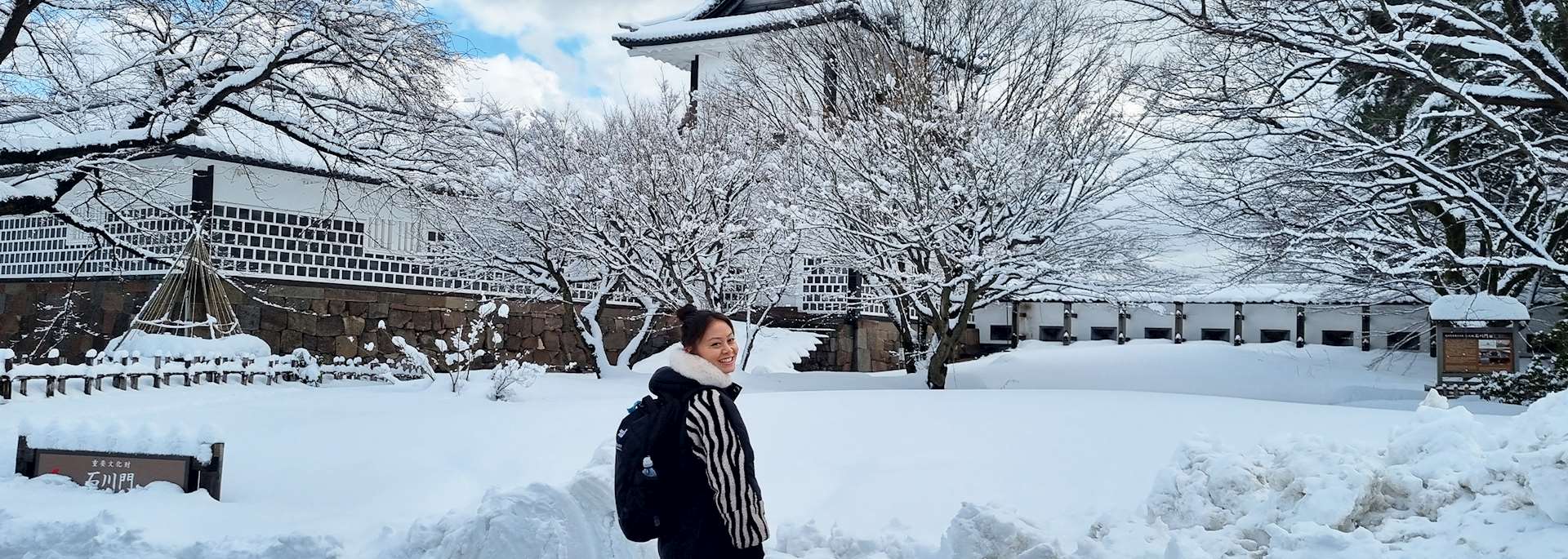Linglee at Kanazawa Castle, Japan