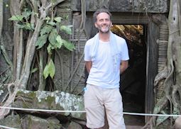 Mark at Ta Prohm, Cambodia