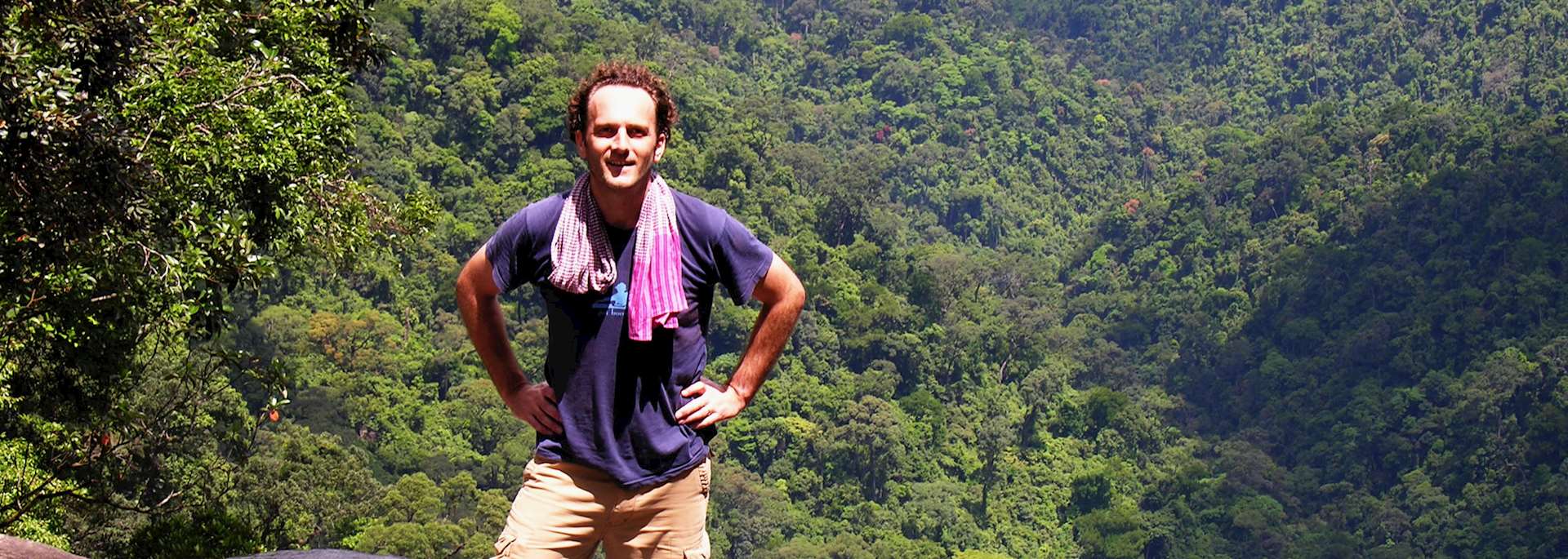 Mark at Rhodedendron Falls, Bac Ma National Park, Vietnam