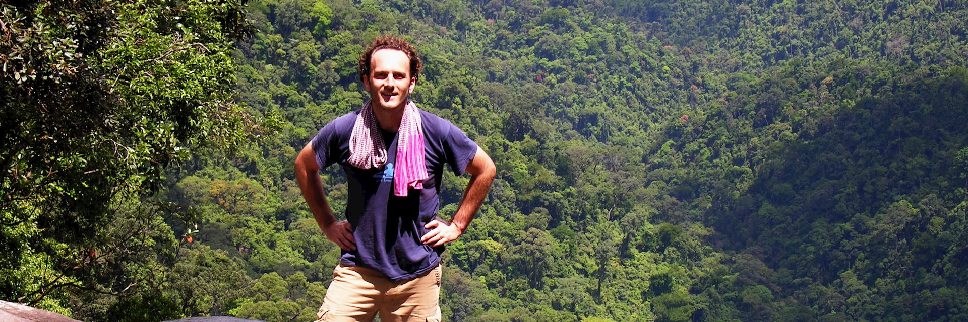 Mark at Rhodedendron Falls, Bac Ma National Park, Vietnam