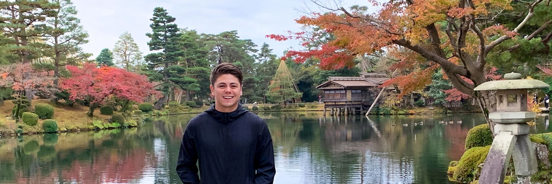 Matthew at Kenrokuen Gardens, Kyoto