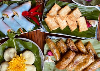 Spring rolls in Ba Vi, Vietnam
