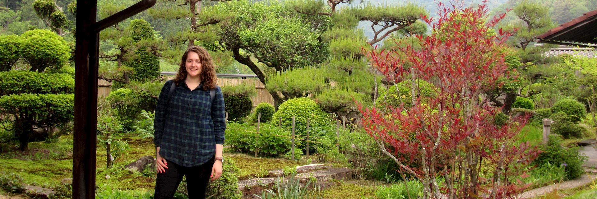 Rebecca in Tsumago, Japan