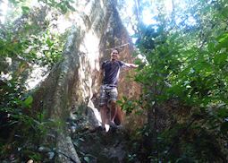 Rob in the forest at Elephant Hills, Thailand