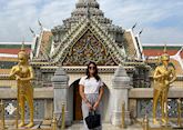 Saskia at the Grand Palace, Bangkok, Thailand