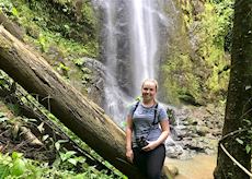 Shannon in the Danum Valley, Borneo
