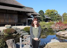 Tamatha at the Korakuen Garden in Okayama