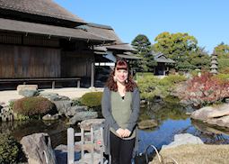 Tamatha at the Korakuen Garden in Okayama