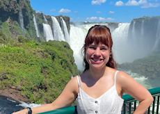 Tamatha at Iguaçu Falls, Brazil