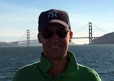 Alex taking in the sights in San Francisco, the USA