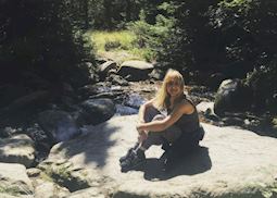 Anna at Mount Washington, New Hampshire