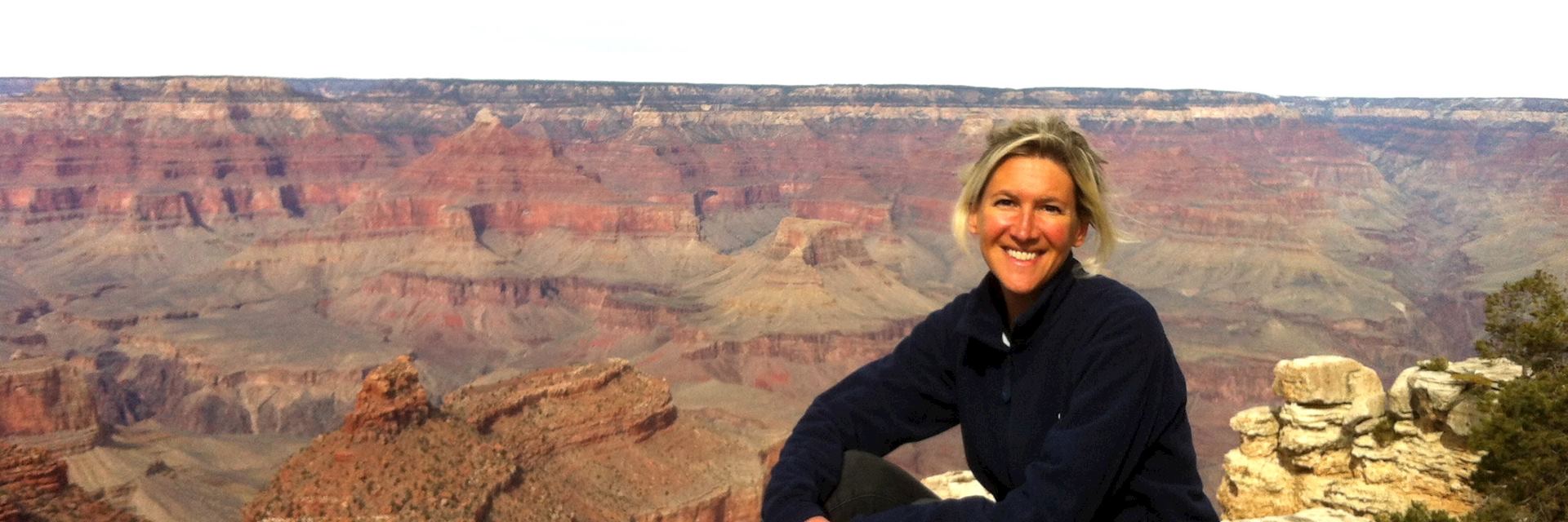 Beth at the South Rim, Grand Canyon