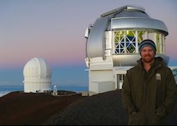 Carl at the summit of Mount Keaon, Hawaii, USA