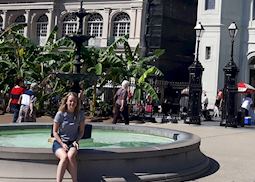 Carla at St Louis Cathedral, New Orleans, USA