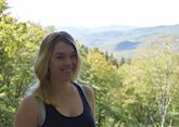 Ellie at Flume Gorge, White Mountains, New Hampshire