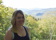 Ellie at Flume Gorge, White Mountains, New Hampshire