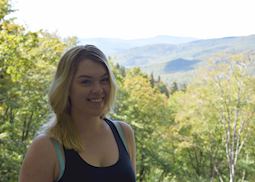 Ellie at Flume Gorge, White Mountains, New Hampshire