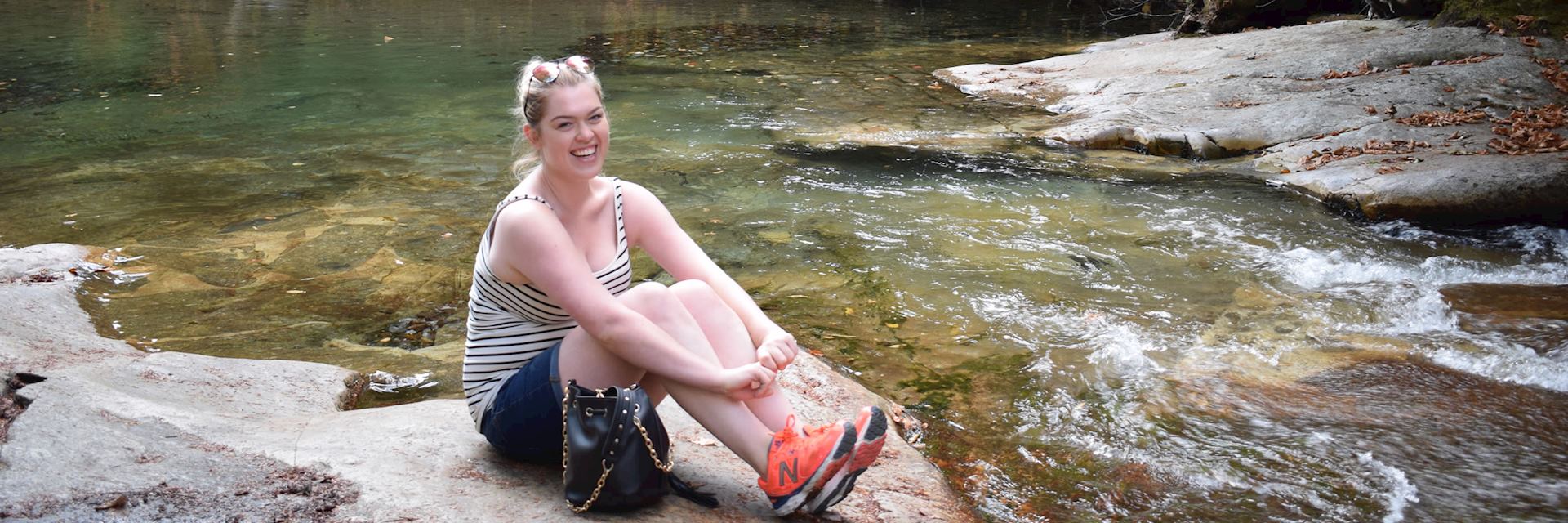 Ellie in Franconia Notch Park