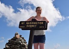 Ellie on Mount Washington, New Hampshire