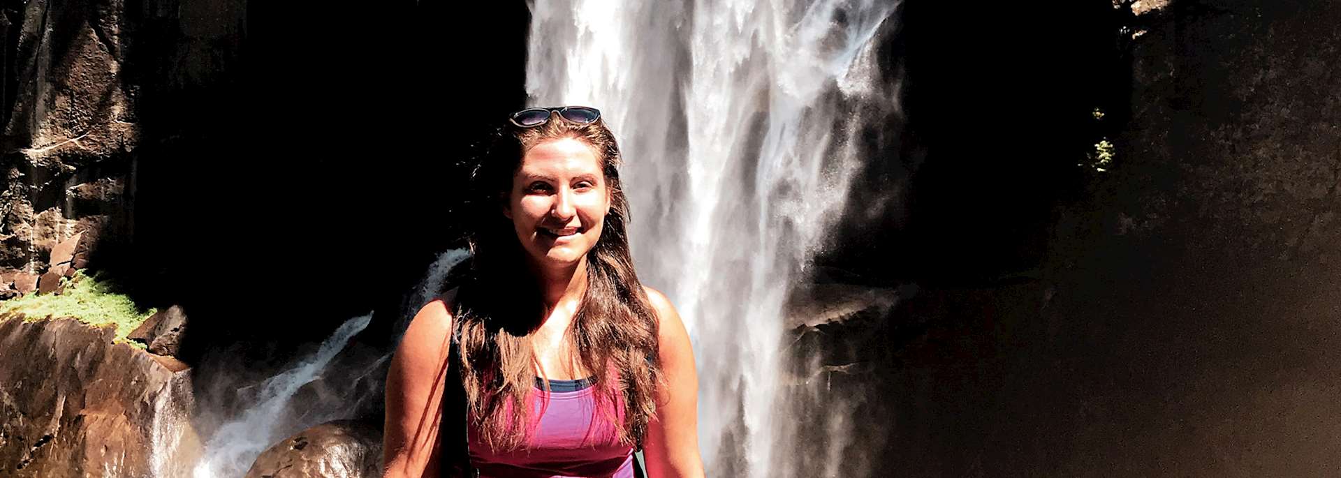 Franki visiting Yosemite National Park, USA