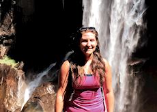 Franki at Vernal Falls, Yosemite National Park, USA