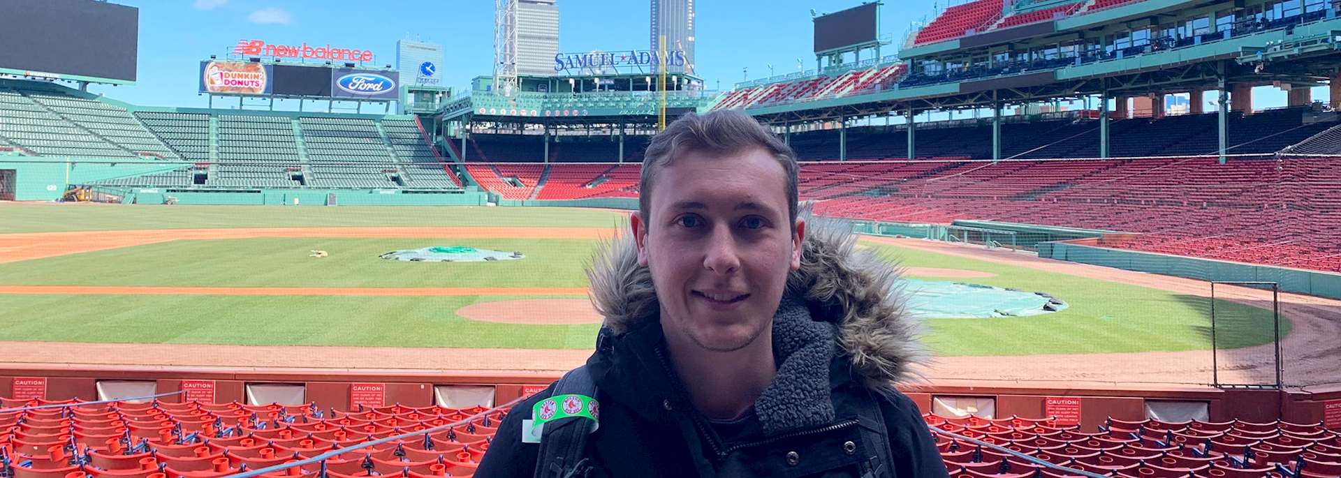 Monty at Fenway Park, Boston
