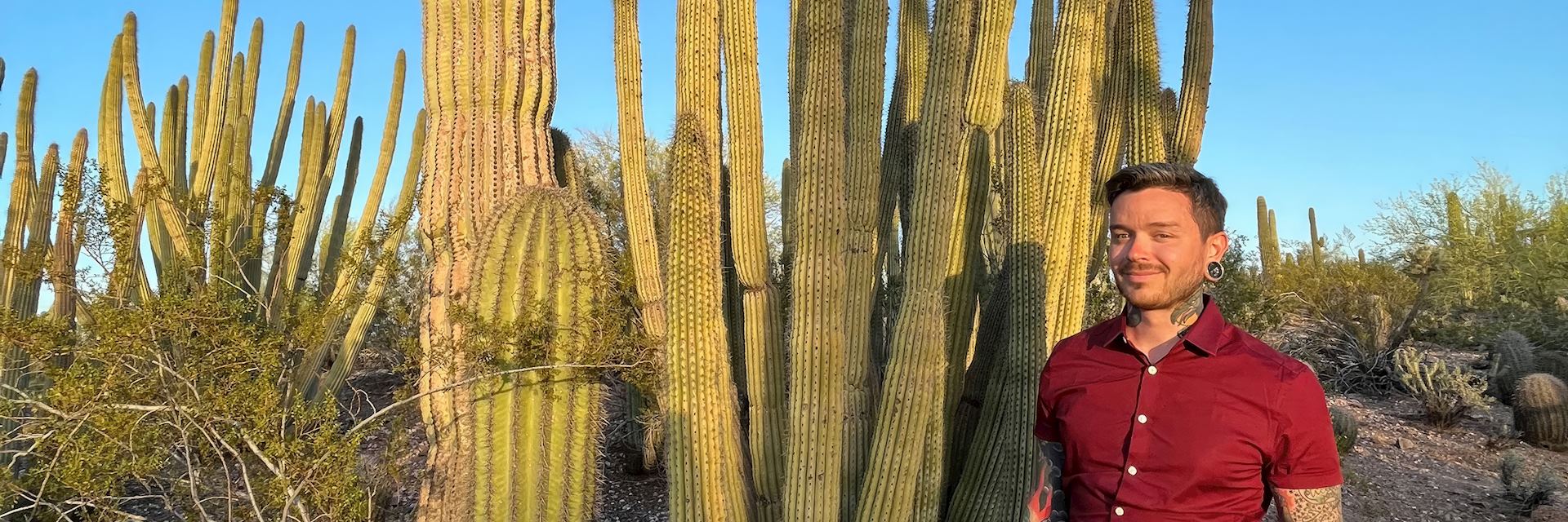 Nicholas at the Desert Botanical Garden in Phoenix