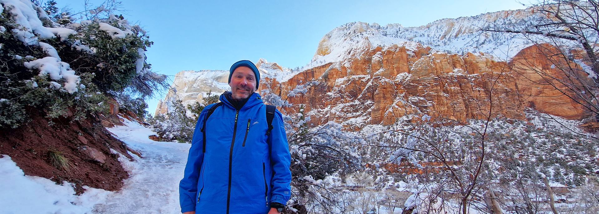 Tom in Zion National Park, USA