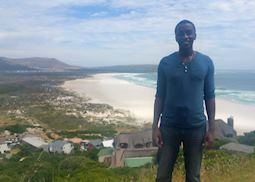 David at Camps Bay outside of Cape Town, South Africa