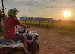 Jack riding an ATV in Siem Reap, Cambodia