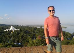 Jack on the top of Mingun Pagoda, Mandalay, Myanmar