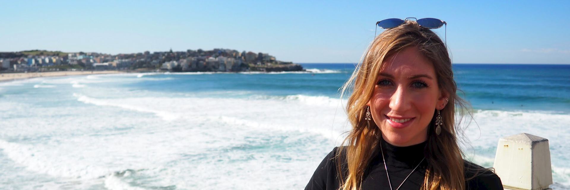 Jenna on Bondi Beach, Australia